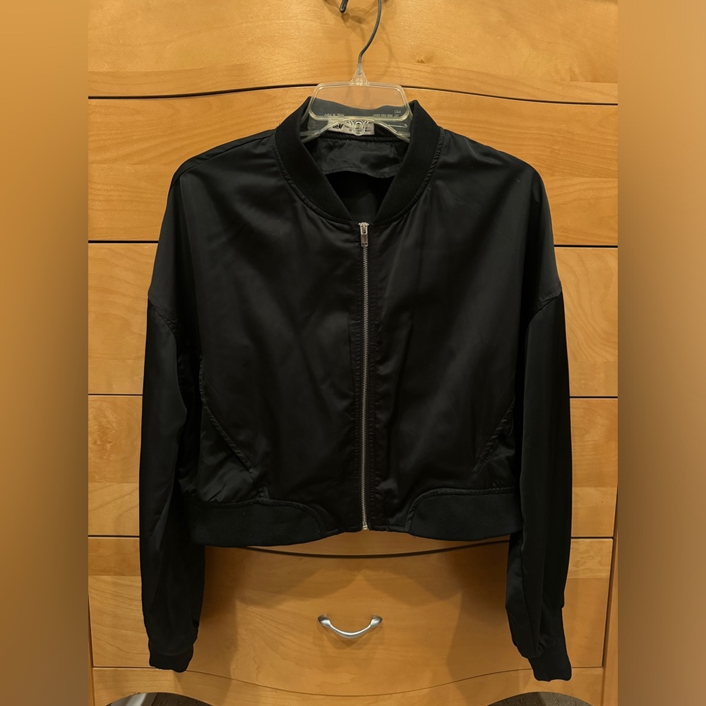 ZARA Cropped Bomber Jacket